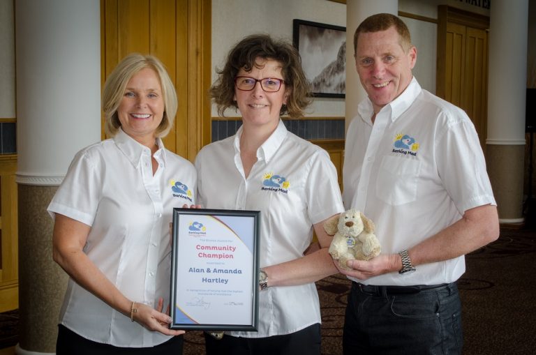 Brand Builder award alan and amanda hartley lee dancy conference 2018 barking mad dog sitting leeds