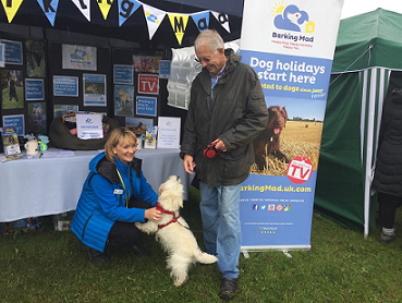 meeting Mac and John at our dogs for good event, barking mad washington