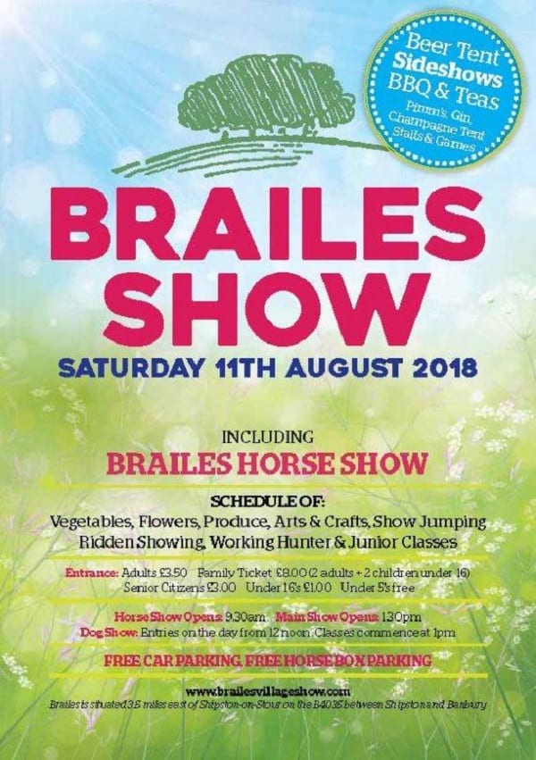 . One of the biggest in the area, Brailes Show promises all kinds fun and intriguing things to see and do.