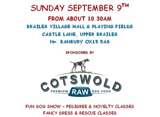A dedicated charity pooch show, Mila’s Funday in Brailes nr Banbury promises all kinds of dog fun and frolics.