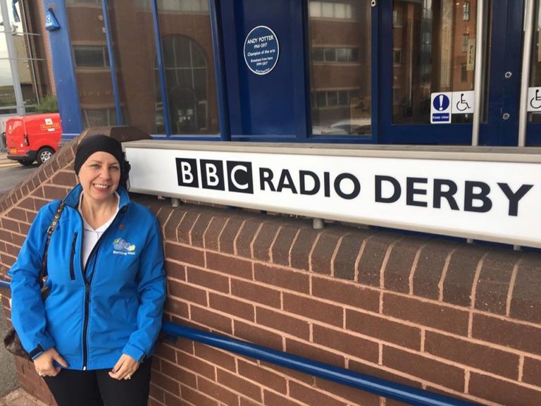 Nicola Fairbrass Of Barking Mad Derby Visiting Radio Derby