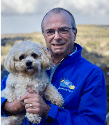 Tim And Dusty Barking Mad Maidenhead dog sitting home boarding.