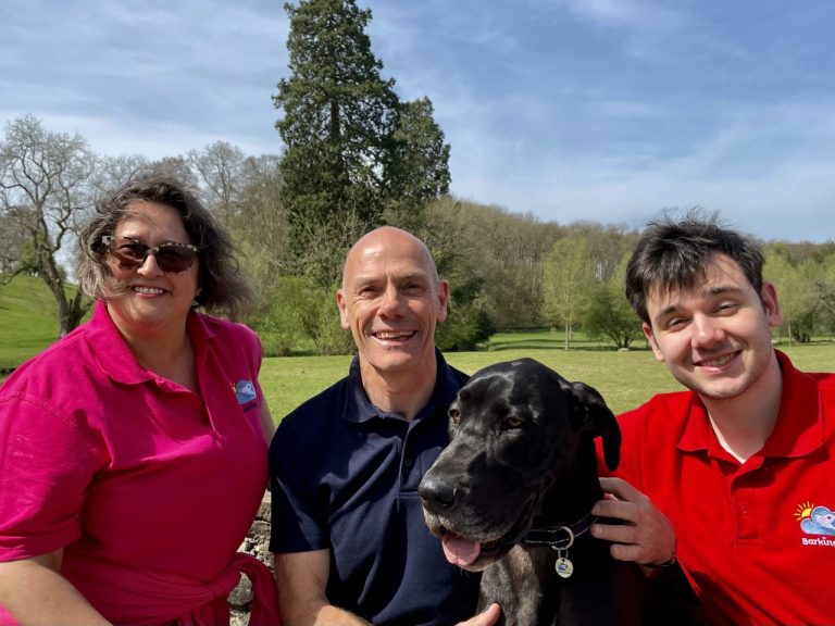 The Barking Mad Cotswolds Team, Alison, Alun and Josh