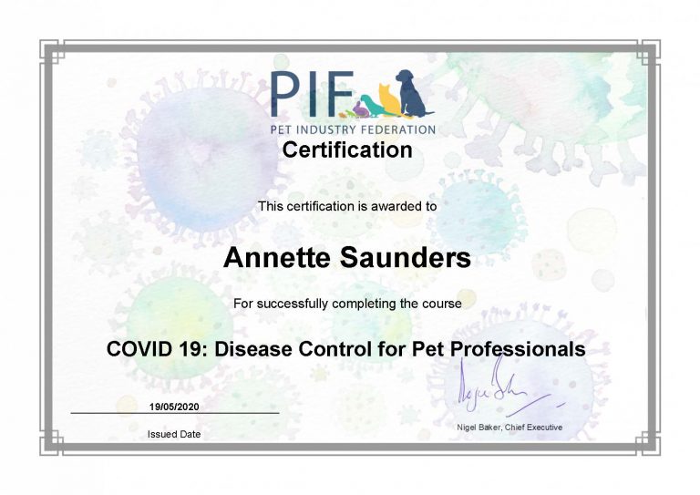 Certification Covid 19 Disease Control For Pet Professionals Barkingmad (1)