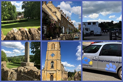 2 Barking Mad Banbury Dog Care Spending The Day Marketing In The Very Charming (and Now Famous) Village Of Blockley.