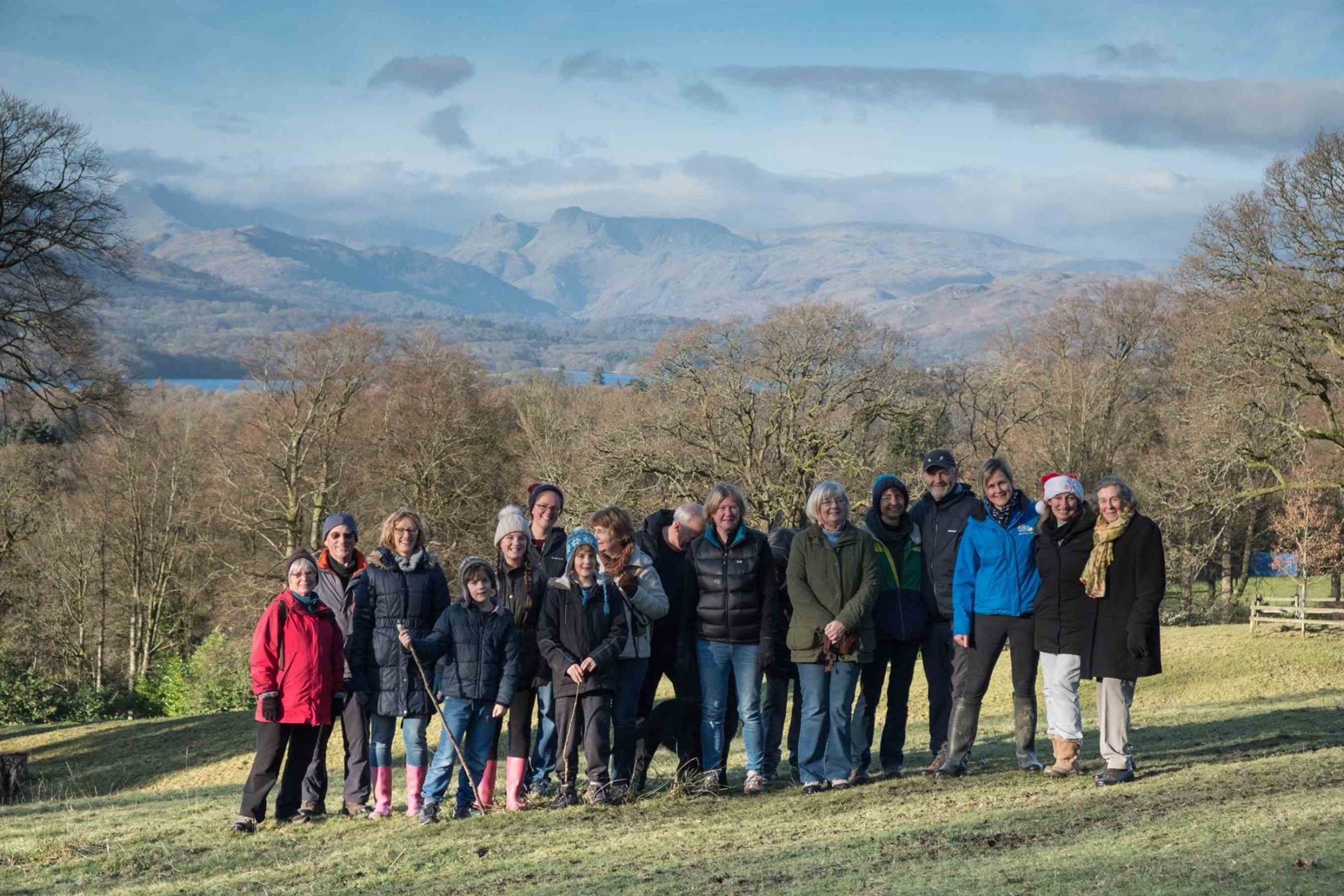 Barking Mad Dog Walkers Outside Countryside Group