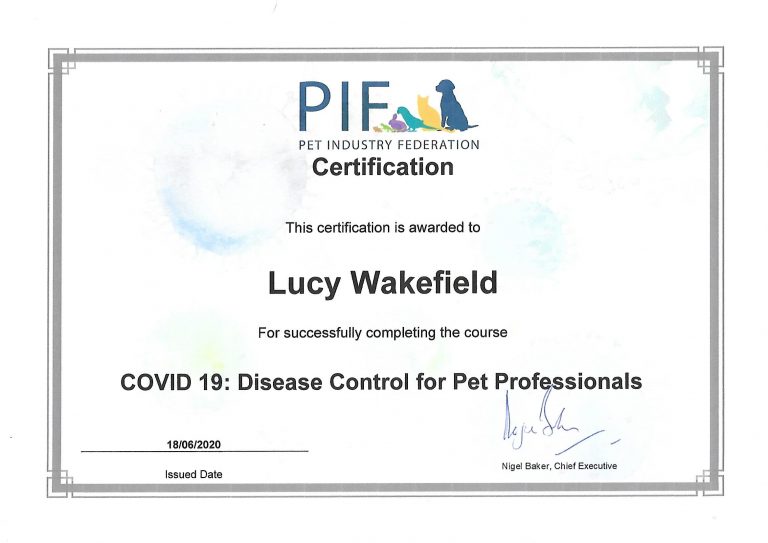 Covid 19 Disease Control For Pet Professionals