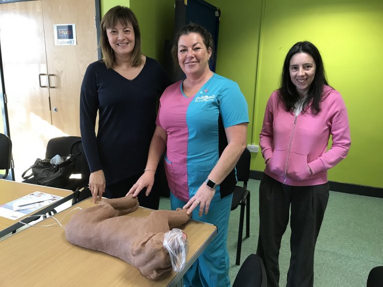 Joanne With Host Kathleen And Tina From The Pdsa