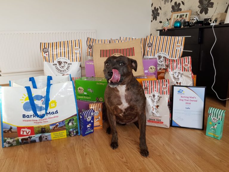 Barking Mad Dog Care Prize Winner Lulu With Laughing Dog Food