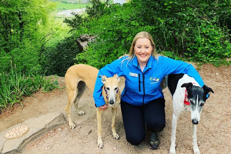 Dog sitting professional Lucy Callaway Of Barking Mad Lydney is loving her new career working with dogs