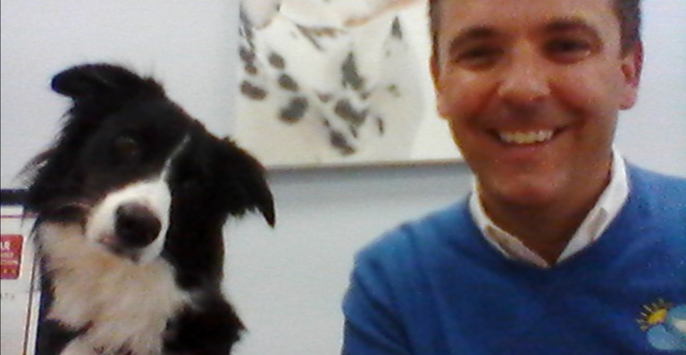 Richard And Paddy Dog Webinar for Bring Your Dog to Work Day