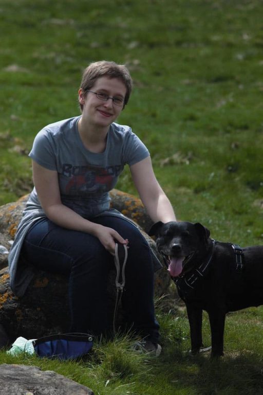 Sarah Spendlove, Barking Mad Host, With Kiera The Dog