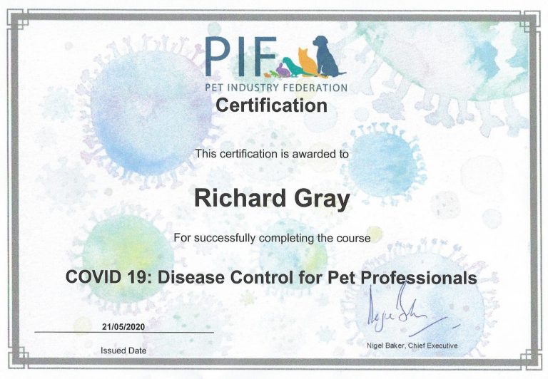 Covid 19 Pif Certificate