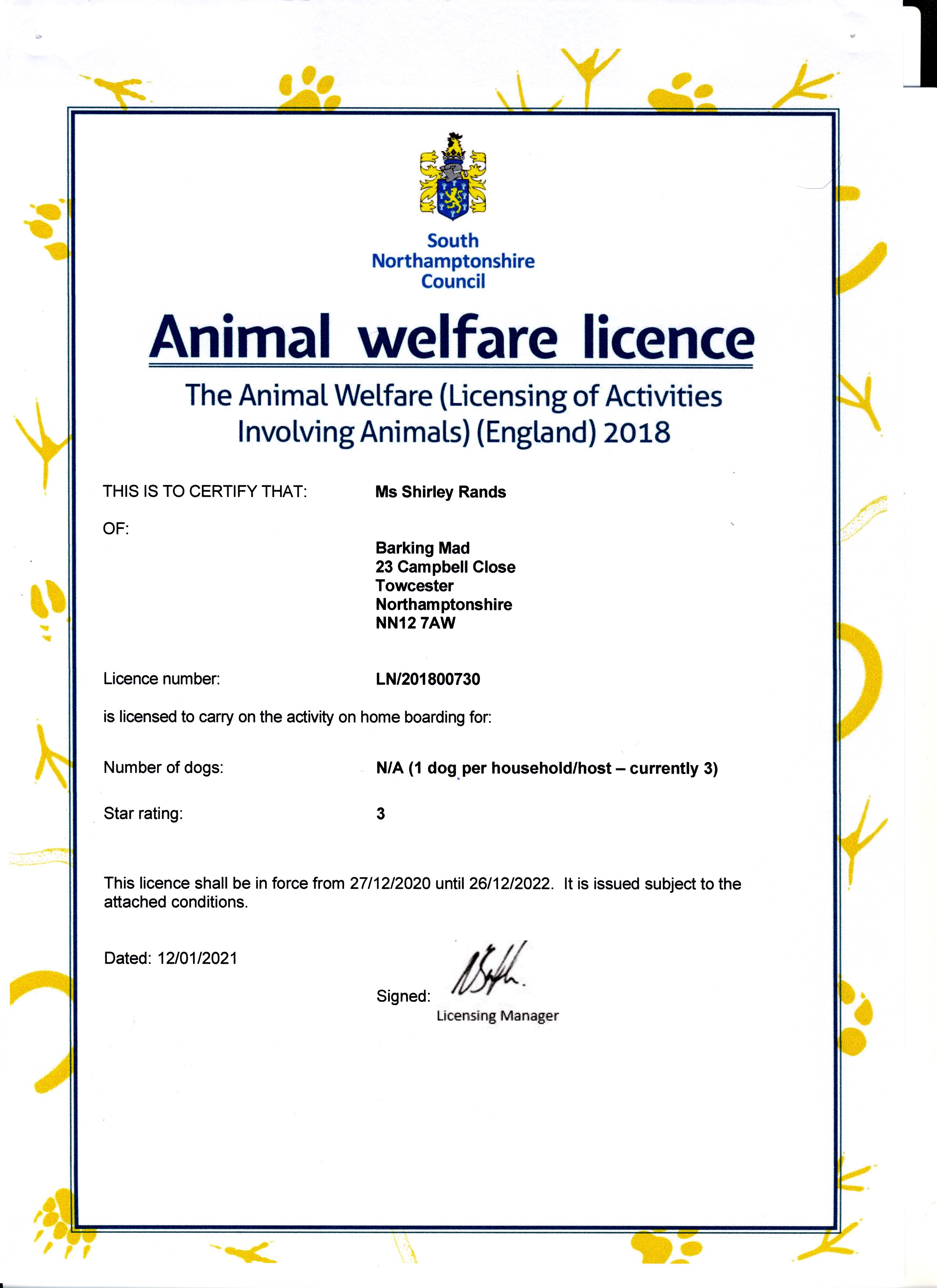 Dog Boarding in Towcester and West Northants Barking Mad